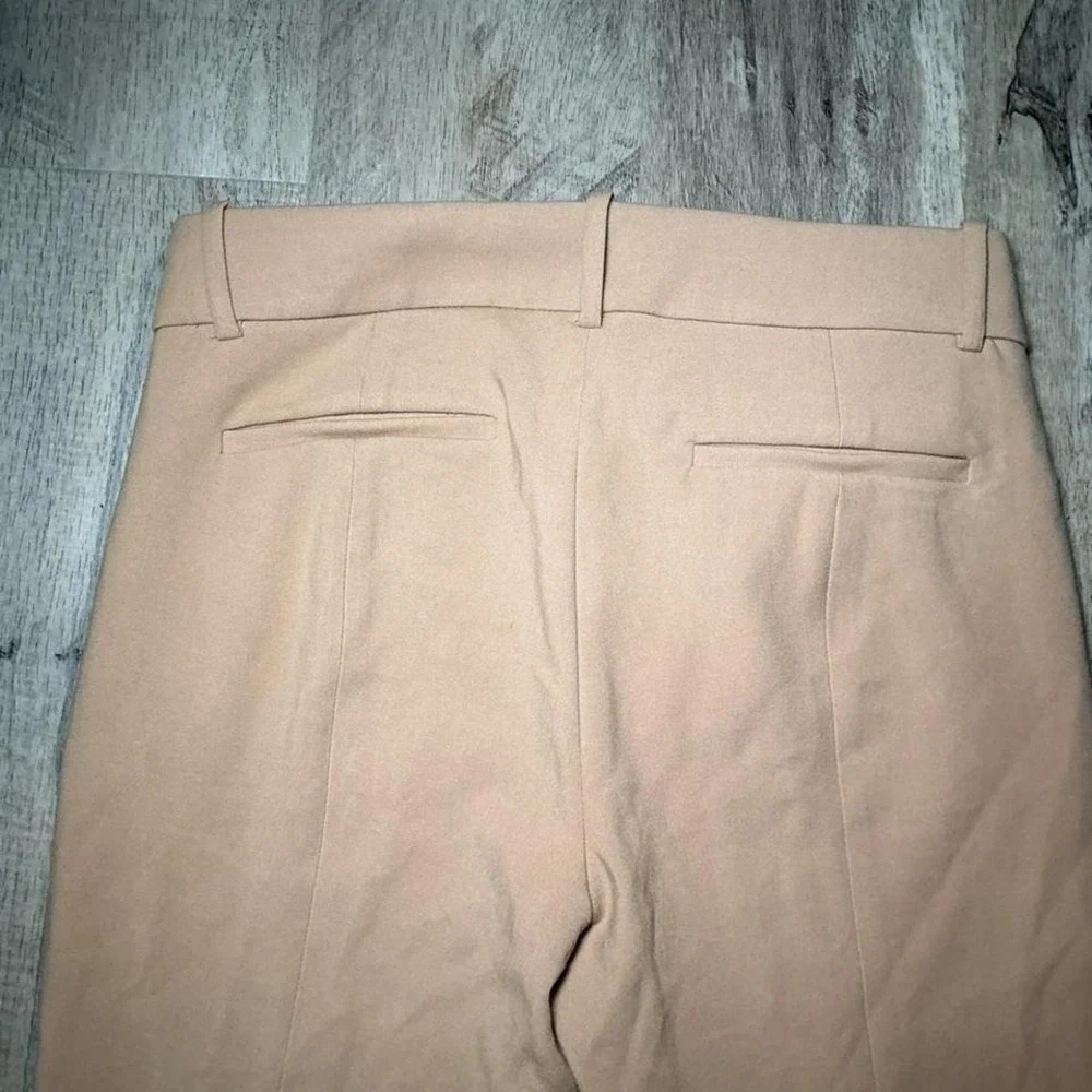 J.Crew Tan Khaki Tailored Trousers Straight Leg NWT Women's Petite Size‎ 8P